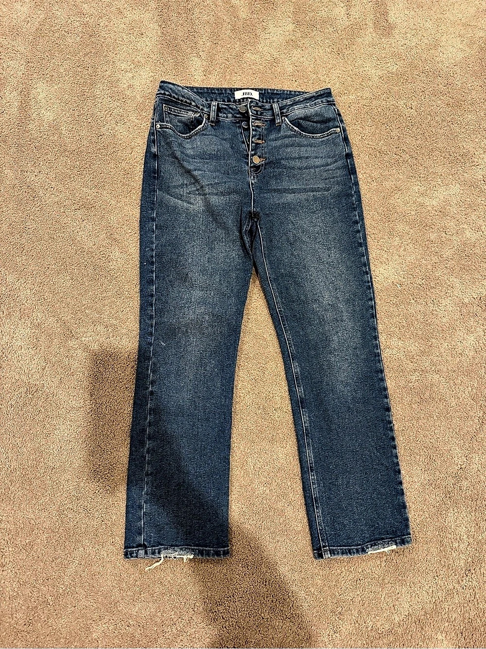 JBD Just Black Denim Straight Leg Jeans in Blue Waist 29